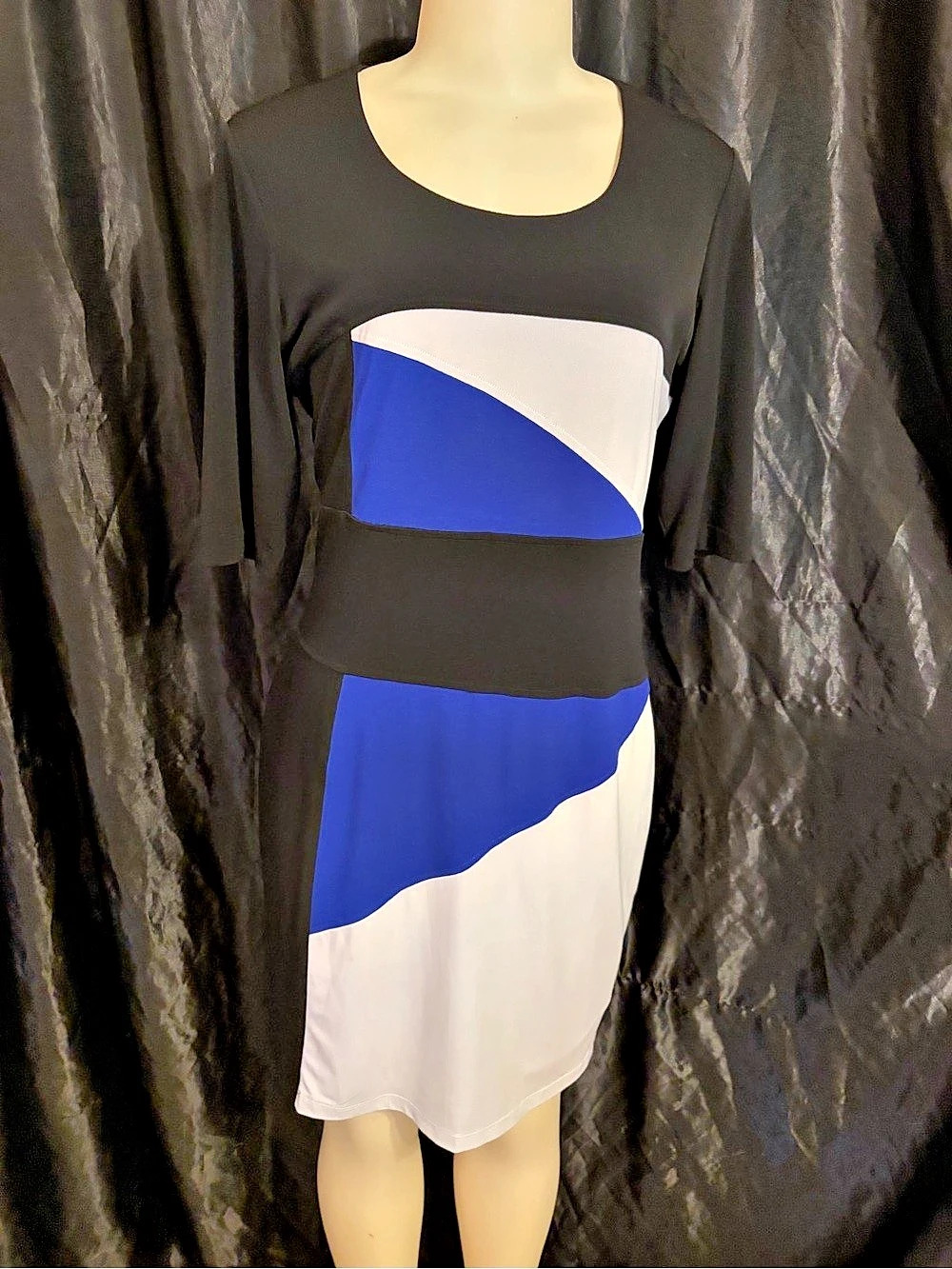 Sandra Darren Color Block Mini Dress Size 10